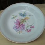 piatto con fiori